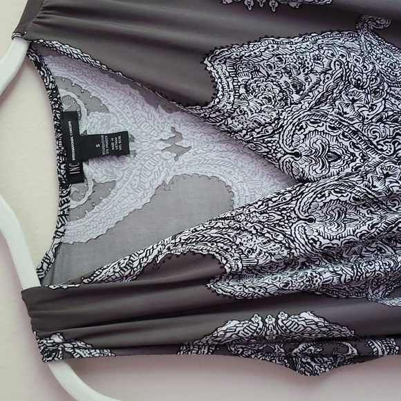 INC International Concepts Flowy Paisley Surplus Neckline Romper Smocked NWOT, M - Picture 4 of 8